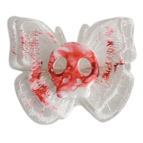 Gothic Steampunk Skelett Haarspangen für Schmetterling Haarnadel Schädel Kopf Kopfschmuck Freundin von sodeber