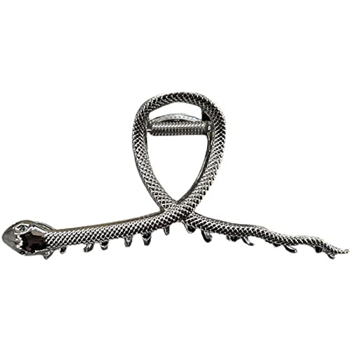 Große Haarspangen aus Legierung mit Schlangenform, glänzend, für Damen, dicker Premium-Kiefer von sodeber