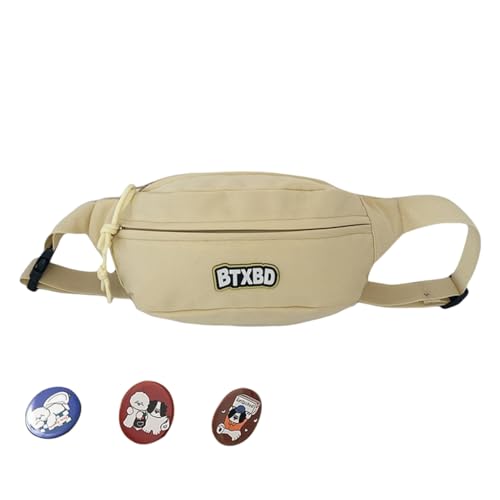 Gürteltasche für Damen und Mädchen, Umhängetasche mit verstellbarem Riemen, kleine Brusttasche, Hüfttasche, Gelbes Taschengurt-Abzeichen Y-2, M, Western von sodeber