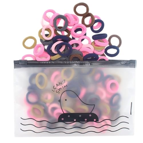 Haargummis für Frauen und Mädchen, Haargummis, Pferdeschwanz-Halter, elastische Haarbänder, 100 Stück Haargummis für Frauen und Mädchen, Haargummis, Pferdeschwanz-Halter, elastische Haarbänder, 100 Stück von sodeber
