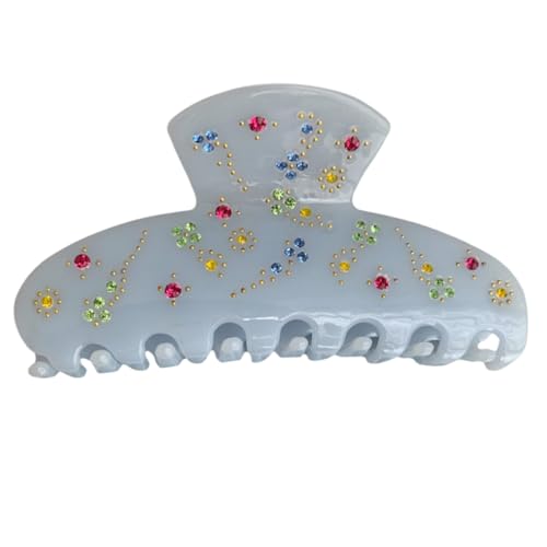 Haarklammer mit Bananen-Haarspange mit Strasssteinen für weibliche Mädchen, elegante Form von sodeber