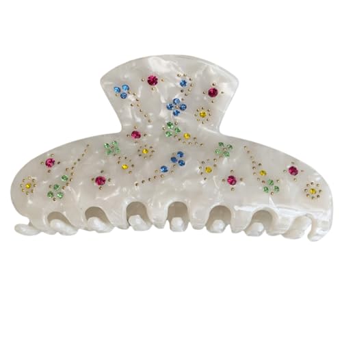 Haarklammer mit Bananen-Haarspange mit Strasssteinen für weibliche Mädchen, elegante Form von sodeber