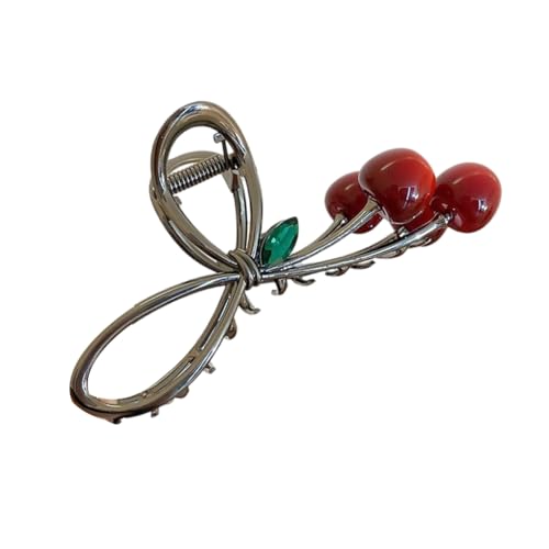 Haarklammer mit Kirschen-Motiv, 3D-Haarspangen, starker Halt, Haarnadel von sodeber
