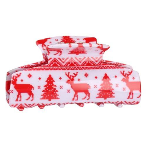Haarklammer mit weihnachtlichem Thema, festliches Rentier-Fang-Haarspangen, starker Halt, Haarnadel für Haarklammer mit weihnachtlichem Thema, festliches Rentier-Fang-Haarspangen, starker Halt, Haarnadel für von sodeber