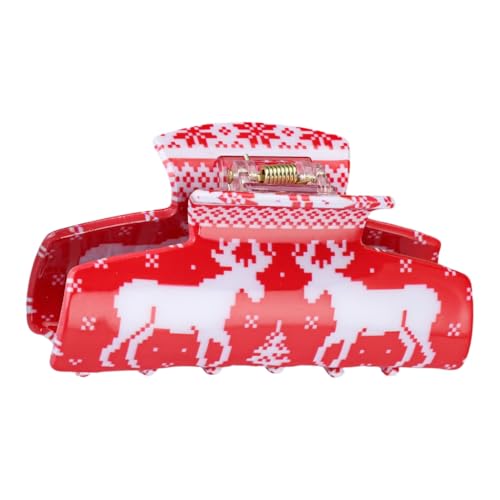 Haarklammer mit weihnachtlichem Thema, festliches Rentier-Fang-Haarspangen, starker Halt, Haarnadel für Haarklammer mit weihnachtlichem Thema, festliches Rentier-Fang-Haarspangen, starker Halt, Haarnadel für von sodeber