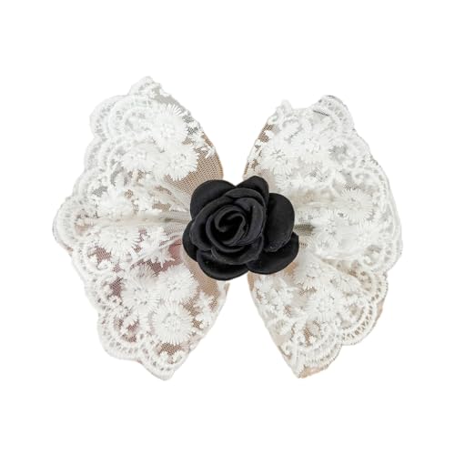 Haarnadel mit Stickerei, Spitze, Schleife, für Teenager, Frühling, Camping, Fotografie, Verwendung von Haarspangen, Stoff-Tiaras von sodeber
