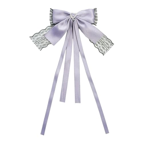 Haarnadeln mit Spitzenbesatz, Schleife, Brautband, Frühlings-Haarspange, Hochzeit, für Damen, Pferdeschwanz von sodeber