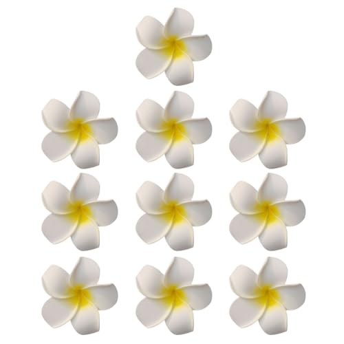 Haarnadeln mit hawaiianischen Plumeria-Blumen, Brautschmuck, Hochzeit, Party, Strand, 10 Stück von sodeber