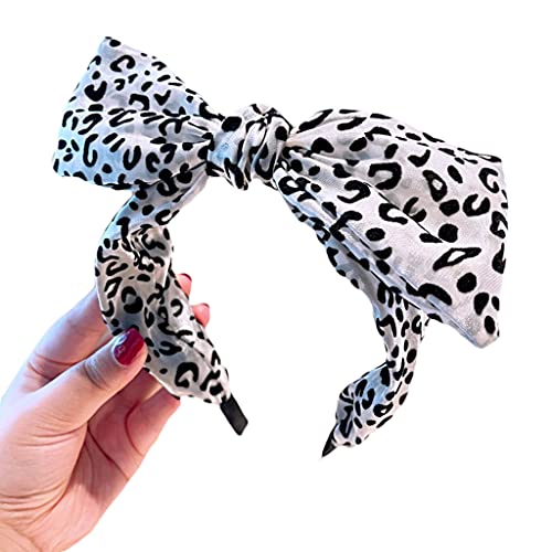 Haarreif mit Leopardenmuster, große Haargummis, Retro-Foto-Requisiten, Party-Kostüm, Haarband für besondere Anlässe von sodeber
