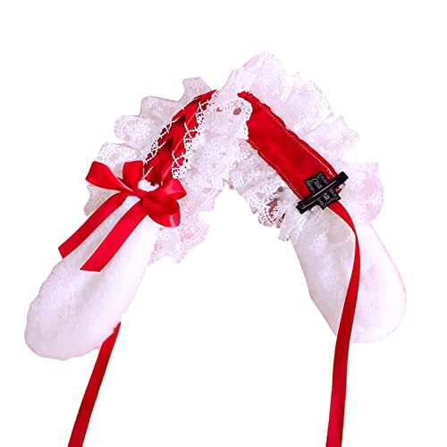 Haarreif mit plissierten Schnürsenkeln, Ohrform, Make-up-Stirnband zum Waschen des Gesichts, Accessoires, mehrfarbig von sodeber