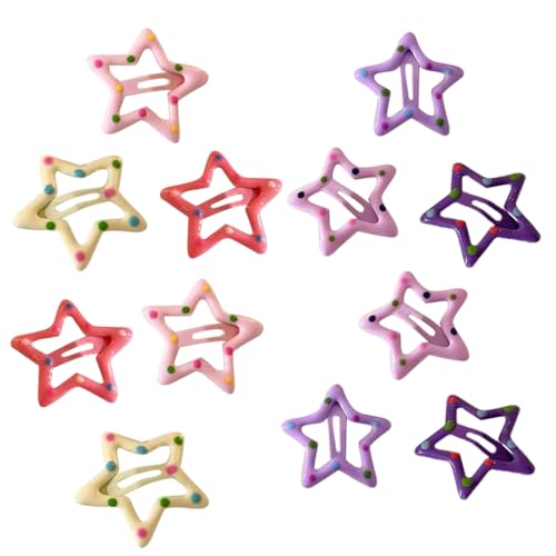 Haarspange für Mädchen, Kinder, Haarknoten, Haarspangen, Metall-Clips, Stern von sodeber