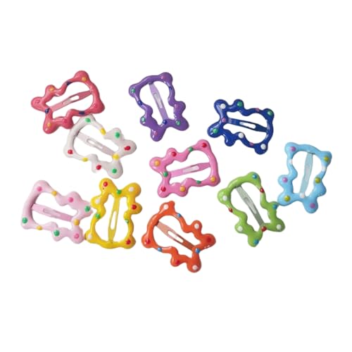 Haarspange mit Stern/Bär/Fliege/quadratischer Haarschmuck für Damen, niedlicher Charm, ästhetisches Zubehör von sodeber