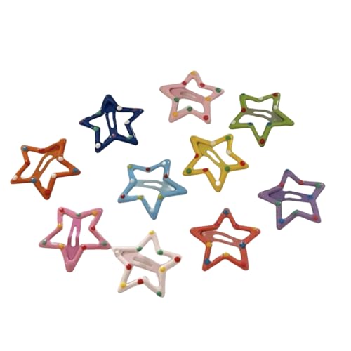 Haarspange mit Stern/Bär/Fliege/quadratischer Haarschmuck für Damen, niedlicher Charm, ästhetisches Zubehör von sodeber