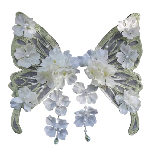Haarspangen-Set, chinesische Stile, Seide, Blume, Accessoire, seitliche Haarnadel, bequeme Kopfbedeckung für Haarspangen-Set, chinesische Stile, Seide, Blume, Accessoire, seitliche Haarnadel, bequeme Kopfbedeckung für von sodeber