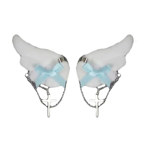 Haarspangen-Set für Mädchen, Subkultur-Haarspangen, Schleife, Flügelseite, Teenager-Zubehör Haarspangen-Set für Mädchen, Subkultur-Haarspangen, Schleife, Flügelseite, Teenager-Zubehör von sodeber
