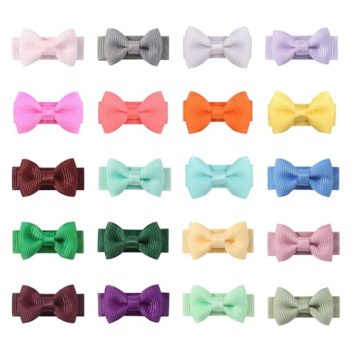 Haarspangen mit Schleife, für Kinder, sicheres Zubehör für Partys und Schulveranstaltungen, 20 Stück von sodeber