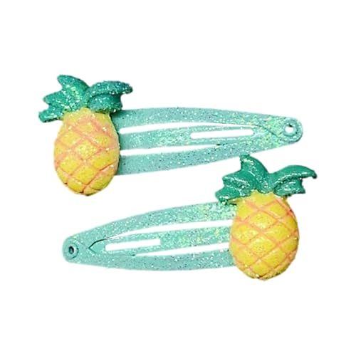 Haarspangen mit glitzernden Blumen und Früchten, für Kinder und Mädchen, zum Geburtstag, modisches Accessoire, Party, 2 Stück Haarspangen mit glitzernden Blumen und Früchten, für Kinder und Mädchen, zum Geburtstag, modisches Accessoire, Party, 2 Stück von sodeber
