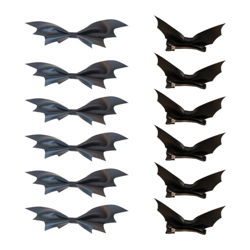 Halloween-Haarspange mit Fledermausflügeln für Damen, Entenschnabel-Haarnadel, Gothic-Mädchen, Seitenurlaub von sodeber