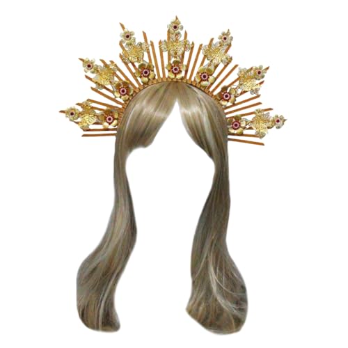 Halocrown Diademe Haloheadband Lolitaa Kronen Kopfbedeckung Stirnband SunGoddess Kopfschmuck Halocrown Diademe Haloheadband Lolitaa Kronen Kopfbedeckung Stirnband SunGoddess Kopfschmuck von sodeber