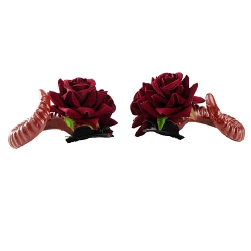 Handgefertigte Schafshorn-Haarspangen für Mädchen, Cosplay, Kopfbedeckung, Hexe, Pelzanzug, Maskeraden, Halloween-Party von sodeber