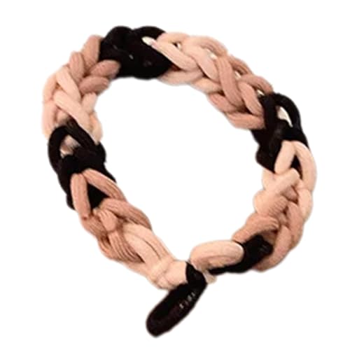 Handgehäkelte Haargummis für Damen, elastisch, Regenbogenfarben, Ringe, ästhetische Krawatte, Paar, Reisen von sodeber