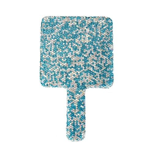 Handspiegel mit funkelnden Strasssteinen, Hand-Make-up-Mirrrour, tragbarer Kosmetikspiegel, Geschenke von sodeber