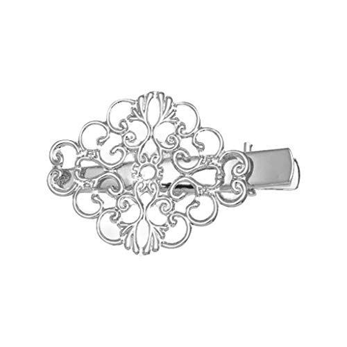 Klassische Haarspangen für Damen, Rautenmuster, Blumenmuster, Metallic-Haarspange von sodeber