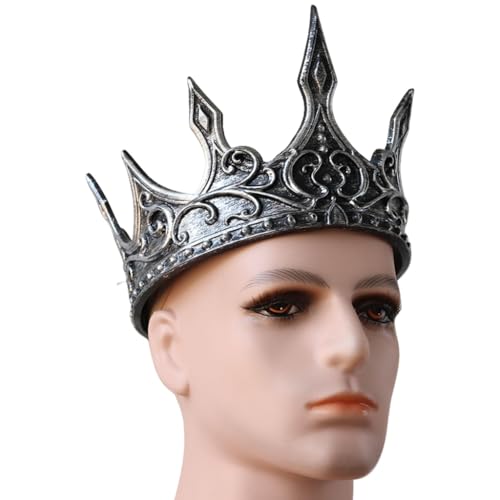 Königliche Mittelalterliche Königskronen, verstellbarer Riemen, Tiaras, Haarband, Krönstück für besondere Anlässe u, M, Kunststoff Königliche Mittelalterliche Königskronen, verstellbarer Riemen, Tiaras, Haarband, Krönstück für besondere Anlässe u, M, Kunststoff von sodeber