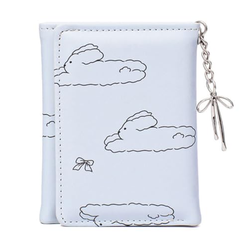Koreanische Stile Bowknot Kaninchen Geldbörse für Frauen PU Leder kurze Geldbörsen Geldbörse Münzhalter und mehrere Karten, Blau Bl, M, Klassisch Koreanische Stile Bowknot Kaninchen Geldbörse für Frauen PU Leder kurze Geldbörsen Geldbörse Münzhalter und mehrere Karten, Blau Bl, M, Klassisch von sodeber