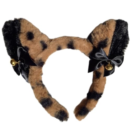 Kreativer Plüsch-Ohr-Haarschmuck mit Glöckchen, bequemes Kopfband, verleiht jedem Outfit eine verspielte Note von sodeber