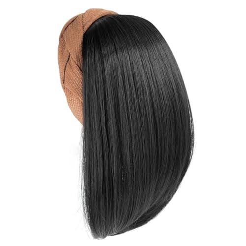Kunstfaser-Haarverlängerung, Perücke, Haarteil, Stirnband für Damen, dekorativ, Freizeitkleidung und Party Kunstfaser-Haarverlängerung, Perücke, Haarteil, Stirnband für Damen, dekorativ, Freizeitkleidung und Party von sodeber