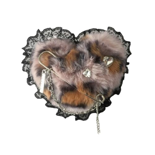 Lustige Herz-Haarspange mit Strasssteinen, schöne Haarnadeln für Damen, Schmuck, Leopardenmuster Lustige Herz-Haarspange mit Strasssteinen, schöne Haarnadeln für Damen, Schmuck, Leopardenmuster von sodeber