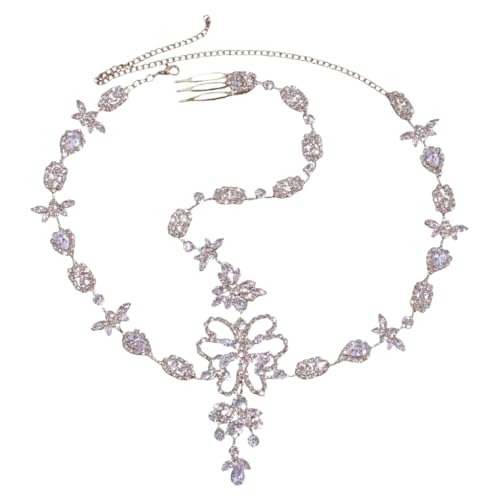 Luxuriöse Strasssteine Schmetterling Stirnkette Legierung Designs Haarschmuck Haarteile für Partys und, M, Stoff Luxuriöse Strasssteine Schmetterling Stirnkette Legierung Designs Haarschmuck Haarteile für Partys und, M, Stoff von sodeber