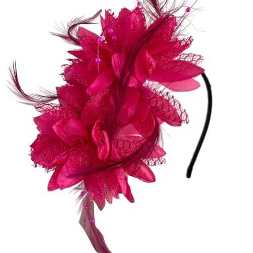 Luxuriöse gefiederte Haardekoration für Frauen, einzigartiges Blumen-Stirnband, Halloween-Party und Bühne Luxuriöse gefiederte Haardekoration für Frauen, einzigartiges Blumen-Stirnband, Halloween-Party und Bühne von sodeber