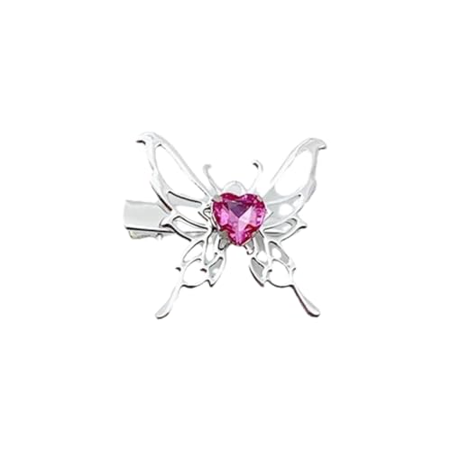Metall-Haarspange mit Schmetterling, koreanischer Clip, galvanisiert, rutschfeste Haarspangen für Damen von sodeber