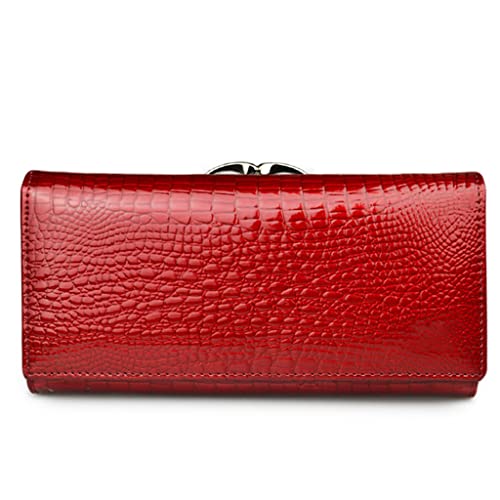 Mode Leder Damen Geldbörsen Lange Damen Geldbörse Clutch Geldtasche Geldbörsen, Rot R, M, Western Mode Leder Damen Geldbörsen Lange Damen Geldbörse Clutch Geldtasche Geldbörsen, Rot R, M, Western von sodeber