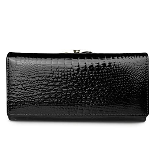 Mode Leder Damen Geldbörsen Lange Damen Geldbörse Clutch Geldtasche Geldbörsen, Schwarz Bk, M, Western Mode Leder Damen Geldbörsen Lange Damen Geldbörse Clutch Geldtasche Geldbörsen, Schwarz Bk, M, Western von sodeber
