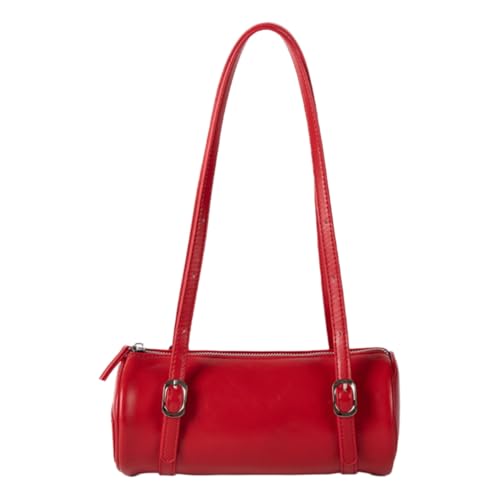 Modische Damen Unterarmtasche Einfache Schulter PU Achsel Geldbörse Große Kapazität Handtasche für jeden Anlass, Rot R, Medium Modische Damen Unterarmtasche Einfache Schulter PU Achsel Geldbörse Große Kapazität Handtasche für jeden Anlass, Rot R, Medium von sodeber