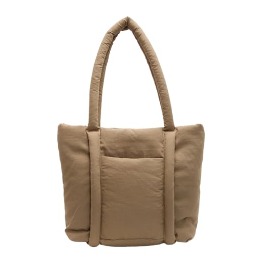Modische und praktische Damen-Schultertasche mit Tragegriff und geräumiger Innenhandtasche für den täglichen Gebrauch, Khaki Kh, Medium von sodeber