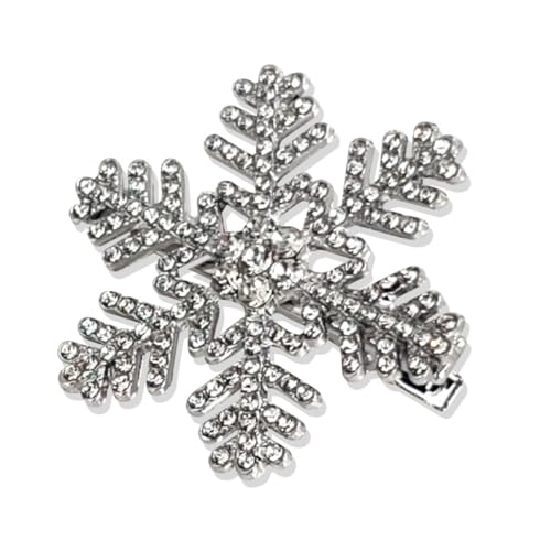 Schneeflocken-Haarnadel, Weihnachten, glitzernd, elegant, 2000er-Jahre-Trend, Kopfbedeckung, süß von sodeber
