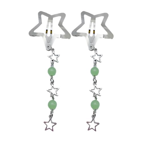 Stern-Haarspangen-Set, hübsch mit Perlen, Quasten, Haarnadeln für alle Pony-Mädchen von sodeber