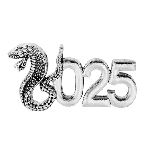 Stilvolle 2025 Sternzeichen-Brosche, einzigartiger Charm-Anstecker, bequemes Metall, für den täglichen Gebrauch und Neujahr, M, Stoff von sodeber