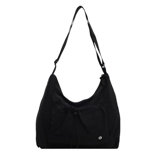 Stilvolle Damen-Nylon-Umhängetasche, praktische und bequeme Umhängetasche, große Kapazität, Schulter-Geldbörse für, Black Bk, Medium Stilvolle Damen-Nylon-Umhängetasche, praktische und bequeme Umhängetasche, große Kapazität, Schulter-Geldbörse für, Black Bk, Medium von sodeber
