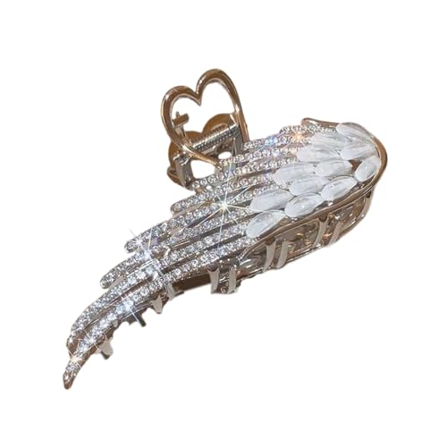 Stilvolle Haarspange mit glitzernden Kristallen, Flügel- und Herzform, für verschiedene Anlässe, Frisuren für Damen Stilvolle Haarspange mit glitzernden Kristallen, Flügel- und Herzform, für verschiedene Anlässe, Frisuren für Damen von sodeber