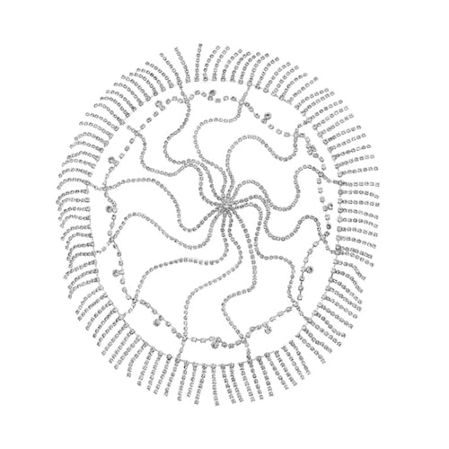 Stirn-Strass-Haarband, für Damen, Hochzeit, Brautparty, schimmernder Kopfschmuck mit Fransen von sodeber