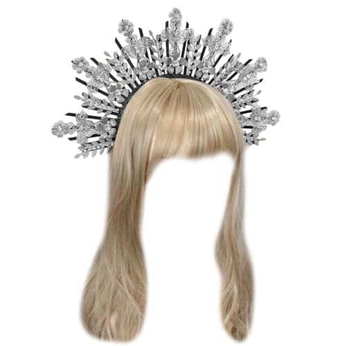 Stirnband Prinzessin Kopfschmuck Festzug Abschlussball Party Requisiten Vintage Tiaras Haarreifen für Frauen von sodeber
