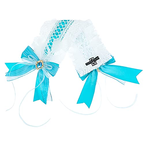 Süßes Haar Frauen Fotoshooting-Haarband plissierte Schnürsenkel elegante Schleifenform Stirnbänder Hoop für Mädchen von sodeber