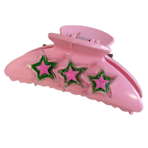 Temperament-Haarklammer in Sternform, glänzend, für Damen, Hochzeit, hoher Pferdeschwanz, zarter Kiefer von sodeber