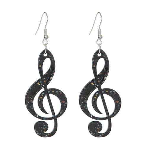 Trendige Acryl-Ohrstecker mit Musiknoten, leicht, modisch, Ohrschmuck, Zubehör für modische, M, Acryl, Kein Edelstein Trendige Acryl-Ohrstecker mit Musiknoten, leicht, modisch, Ohrschmuck, Zubehör für modische, M, Acryl, Kein Edelstein von sodeber