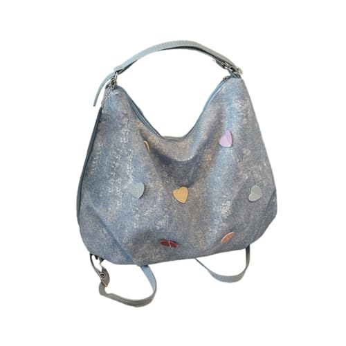 Trendige Damen Umhängetasche mit viel Platz Multifunktionaler Rucksack PU Leder Handtasche für den täglichen Gebrauch u, Blau Bl, Medium Trendige Damen Umhängetasche mit viel Platz Multifunktionaler Rucksack PU Leder Handtasche für den täglichen Gebrauch u, Blau Bl, Medium von sodeber